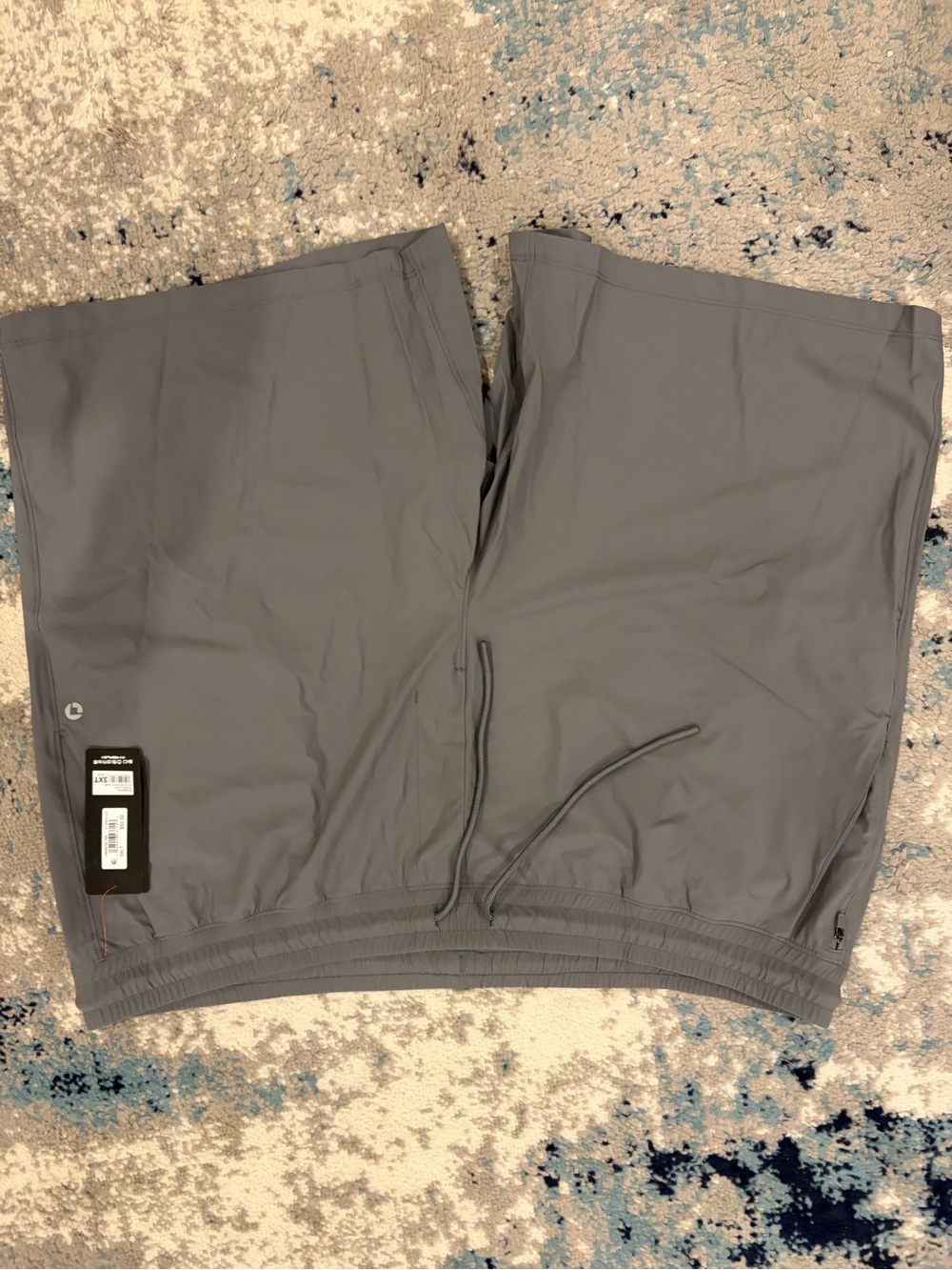 90 Degree By Reflex Men's Gray Athletic Drawstring Shorts